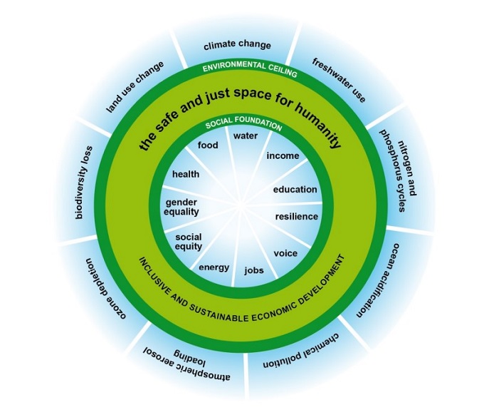 Image of Kate Raworth's doughnut model