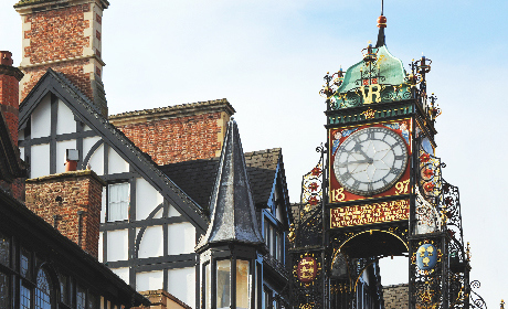 Image of Eastgate clock, Chester. Our Chester office provides financial advice across North West England, North Wales and Northern Ireland.
