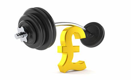 Pound working out